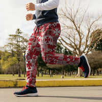 Wallis Et Futuna Kilisimasi Fiefia Jogger Pants Pacific Patchwork Xmas Vibes - Polynesian Pride