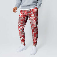 Wallis Et Futuna Kilisimasi Fiefia Jogger Pants Pacific Patchwork Xmas Vibes - Polynesian Pride