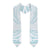 White Sunday Lotu Tamaiti Graduation Stole Polynesian Wave Pastel Cyan - Polynesian Pride