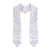 White Sunday Lotu Tamaiti Graduation Stole Polynesian Wave Pastel Mauve - Polynesian Pride