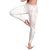 White Sunday Lotu Tamaiti Leggings Polynesian Wave Pastel Blush - Polynesian Pride