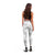 White Sunday Lotu Tamaiti Leggings Polynesian Wave Pastel Gray - Polynesian Pride