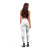 White Sunday Lotu Tamaiti Leggings Polynesian Wave Pastel Mauve - Polynesian Pride