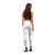 White Sunday Lotu Tamaiti Leggings Polynesian Wave Pastel Nude - Polynesian Pride
