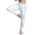 White Sunday Lotu Tamaiti Leggings Polynesian Wave Pastel Sky Blue - Polynesian Pride