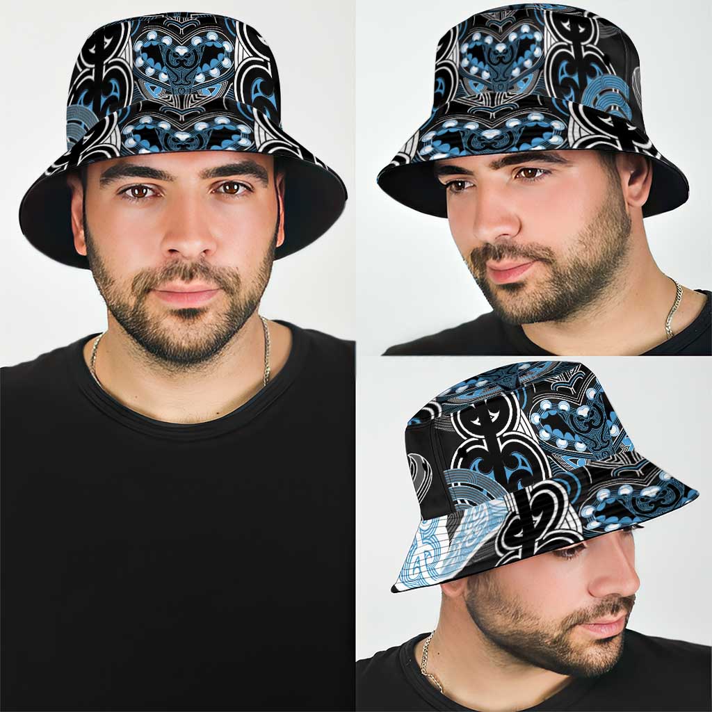 World Cricket New Zealand Bucket Hat Kia kaha nga Potae Pango