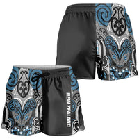 World Cricket New Zealand Shorts for Women Kia kaha nga Potae Pango LT9 - Polynesian Pride