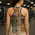 Yellow Aotearoa Kowhaiwhai Pattern Hollow Tank Top NZ Maori Quilt Style - Polynesian Pride