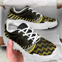 Yellow Matariki New Zealand Chunky Sneakers Maori Poutama Galaxy Vibes