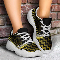 Yellow Matariki New Zealand Chunky Sneakers Maori Poutama Galaxy Vibes