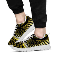 Yellow Matariki New Zealand Sneakers Maori Poutama Galaxy Vibes