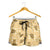 Yellow Palaka Hawaii Cowboy Shorts for Women Puakenikeni Lei Paniolo Papale Seamless Vibes - Polynesian Pride