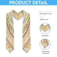 Yellow Palaka Hawaii Leis Graduation Stole Hawaiian-plaid Elegant Tropical Vibes - Polynesian Pride