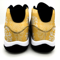 Yellow Palaka Quilt Hawaii Sneakers J11 Traditional Hawaii-plaid Pattern LT14 - Polynesian Pride