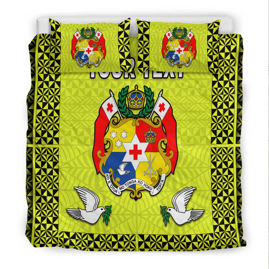 (Custom Personalised) Tonga Bedding Set Be Unique Version 01 Yellow LT13 - Polynesian Pride