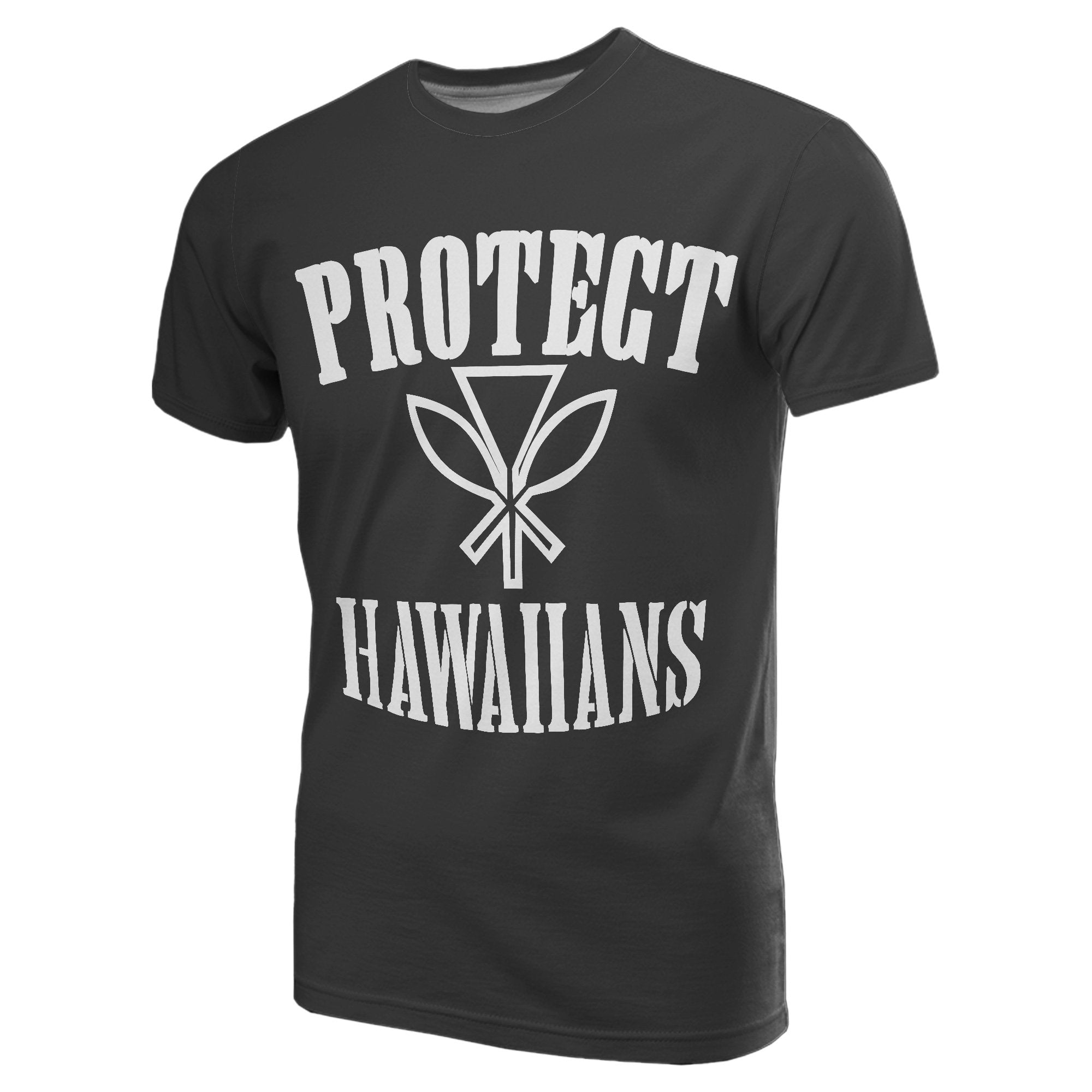 Hawaii All Over T Shirt Protect Hawaiians Kanaka Maoli Unisex Black - Polynesian Pride