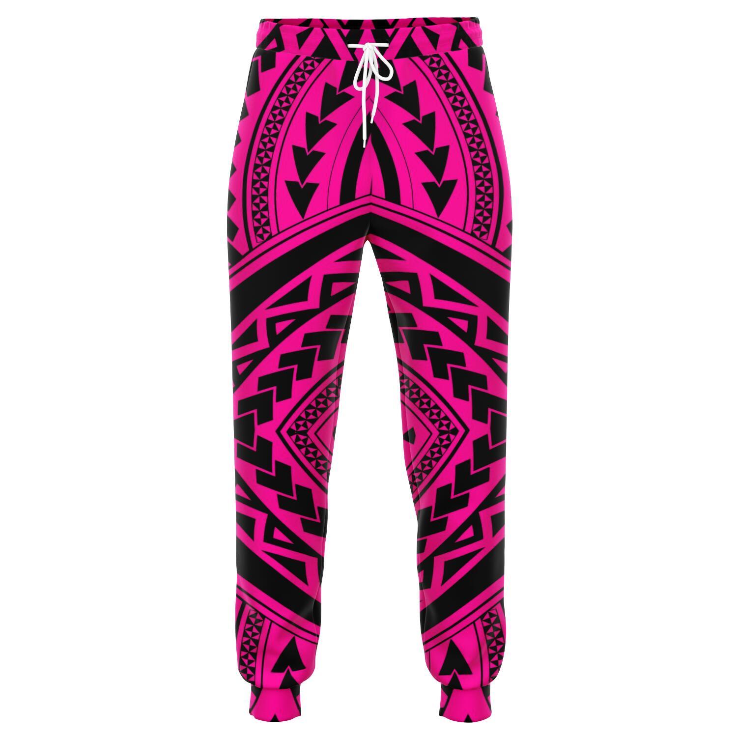 Polynesian Tradition Pink Joggers Unisex Pink - Polynesian Pride