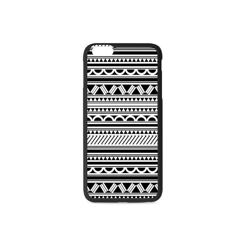 Polynesian 14 Rubber Phone Case One Size iPhone 6/6s Plus Black - White - Polynesian Pride