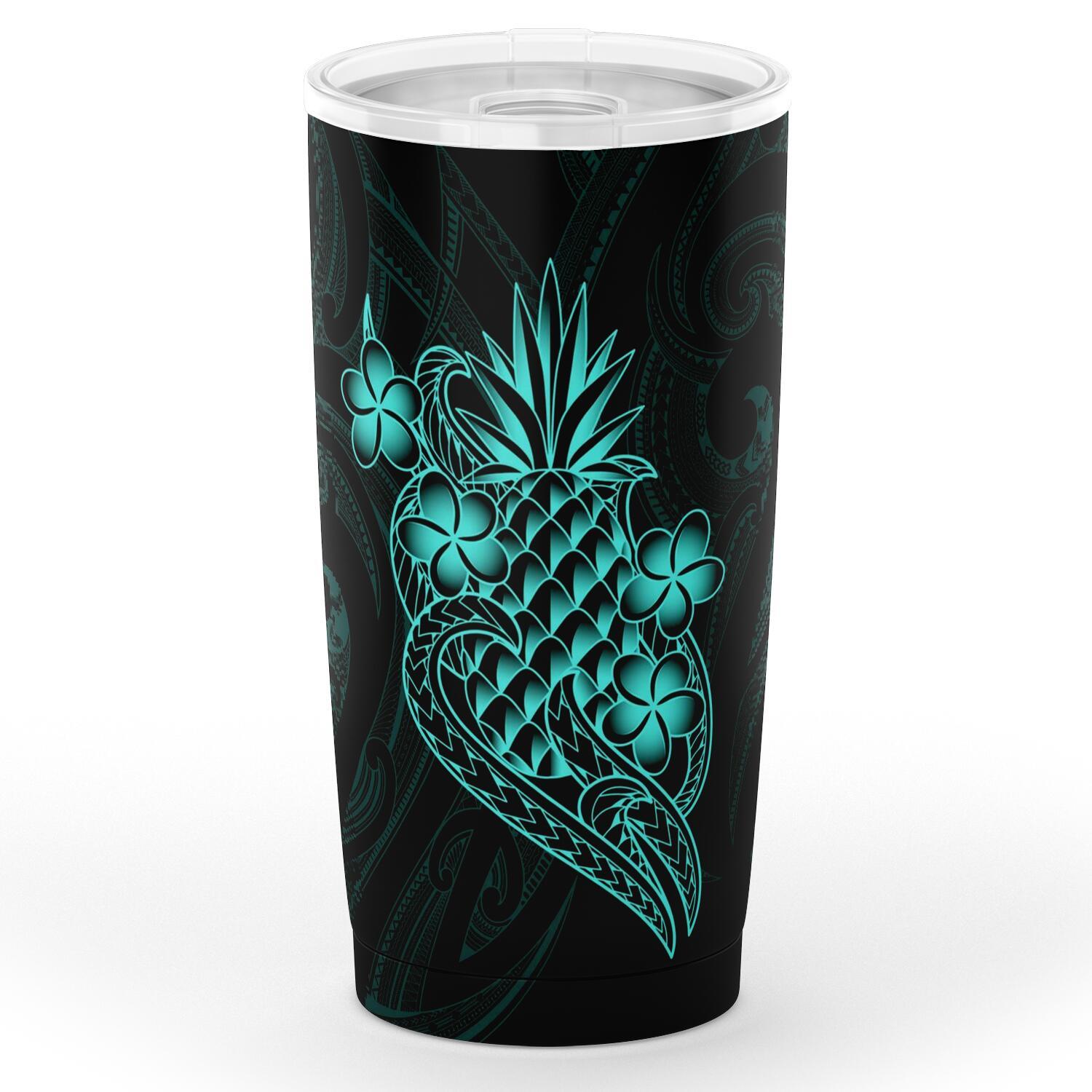 Polynesian Tumbler - Blue Pineapple