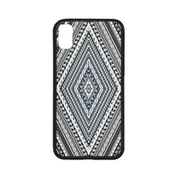 Polynesian 20 Rubber Phone Case One Size iPhone X Black - White - Polynesian Pride