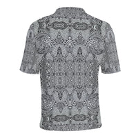Polynesian Polo Shirt Black and White - Polynesian Pride