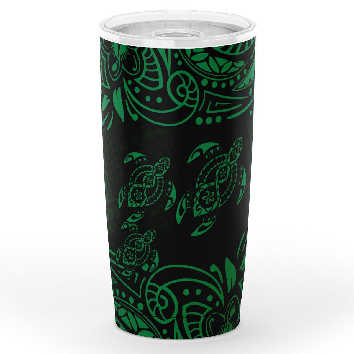 Polynesian Tumbler - Green Sea Turtle One Style Black - Polynesian Pride