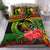 Kanaka Maoli (Hawaiian) Quilt Bed Set - Polynesian Turtle Hibiscus Reggae Blue - Polynesian Pride