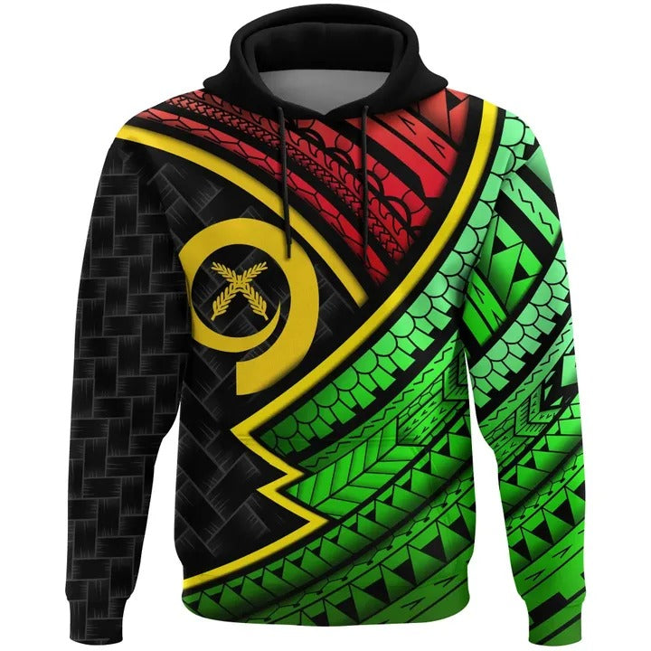 Custom Vanuatu Hoodie Vanuatu Lauhala Polynesian LT6 - Polynesian Pride