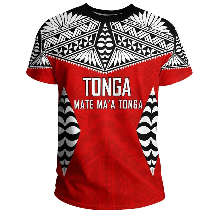 Tonga T Shirt Mate Maa Tonga Unisex Black - Polynesian Pride