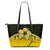 (Custom Personalised) Polynesian Leather Tote Bag Hibiscus Personal Signature Yellow Yellow - Polynesian Pride