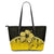 (Custom Personalised) Polynesian Leather Tote Bag Hibiscus Personal Signature Yellow - Polynesian Pride