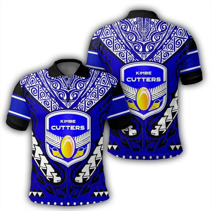 Kimbe Cutters Polo Shirt Papuan Unisex Blue - Polynesian Pride