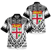 Fiji Digicel Style Hawaiian Shirt Coat of Arms Unisex Blue - Polynesian Pride