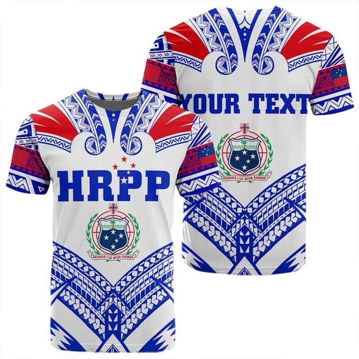 Custom Samoa HRPP T Shirt Polynesian Pattern - Polynesian Pride