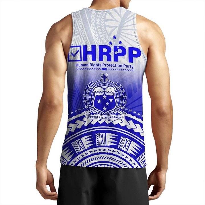Samoa HRPP Men Tank Top Polynesian Pattern - Polynesian Pride