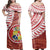 Sila Tonga Polynesian Wing Red Matching Dress and Hawaiian Shirt LT6a - Polynesian Pride