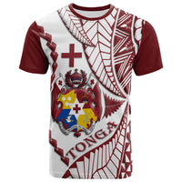 Tonga Emancipation Day T Shirt Kupesi Pattern No.1 White LT9 Adult - Polynesian Pride