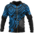 Northern Mariana Islands Polynesian Hoodie (Zip up) Blue Turtle Unisex Blue - Polynesian Pride