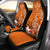 Custom Kosrae Personalised Car Seat Covers - Kosrae Spirit Universal Fit Orange - Polynesian Pride