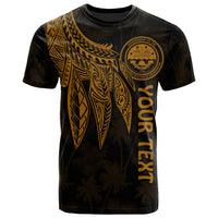 Federated States of Micronesia Custom T Shirt Polynesian Wings (Golden) Unisex Golden - Polynesian Pride
