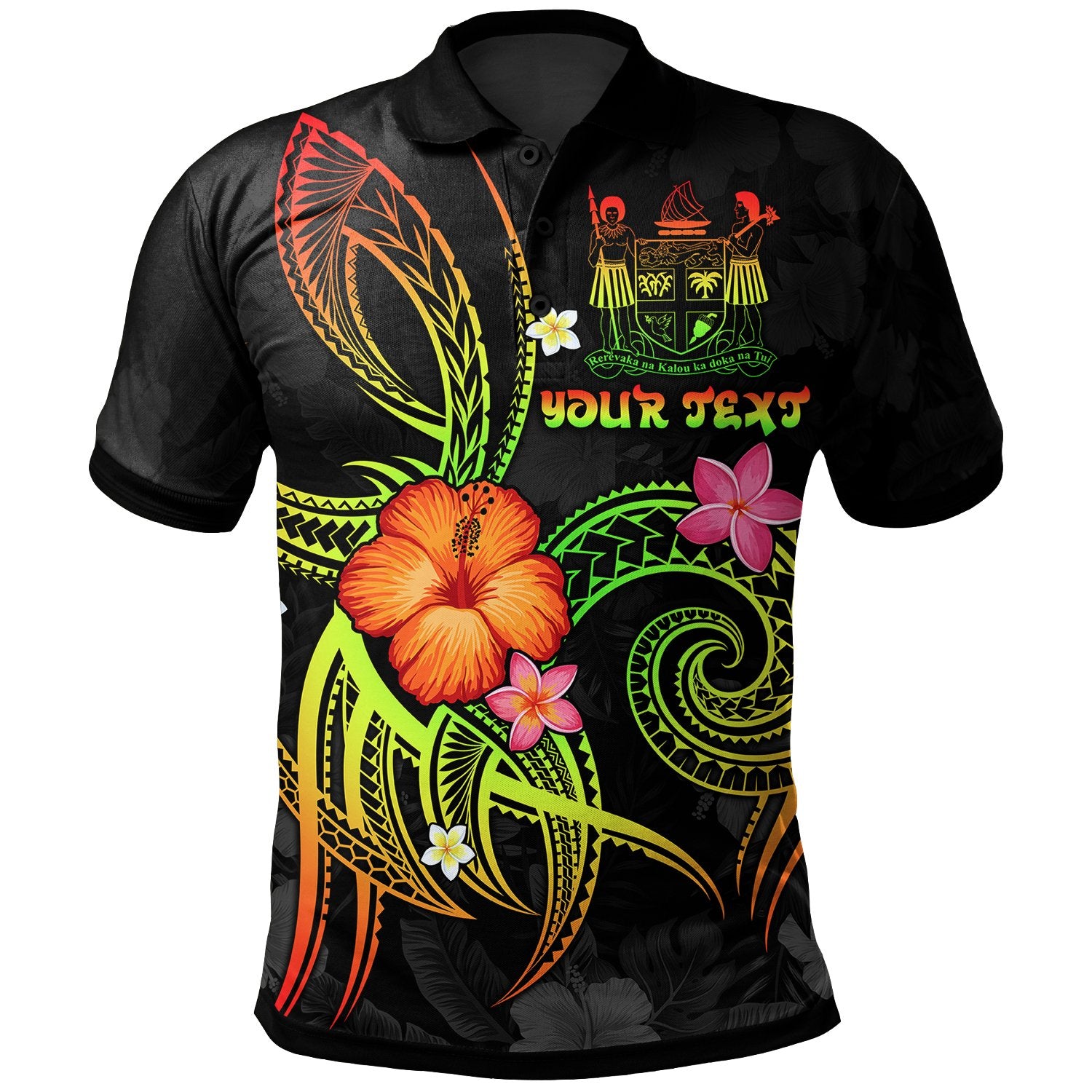 Fiji Polynesian Custom Polo Shirt Legend of Fiji (Reggae) Unisex Reggae - Polynesian Pride