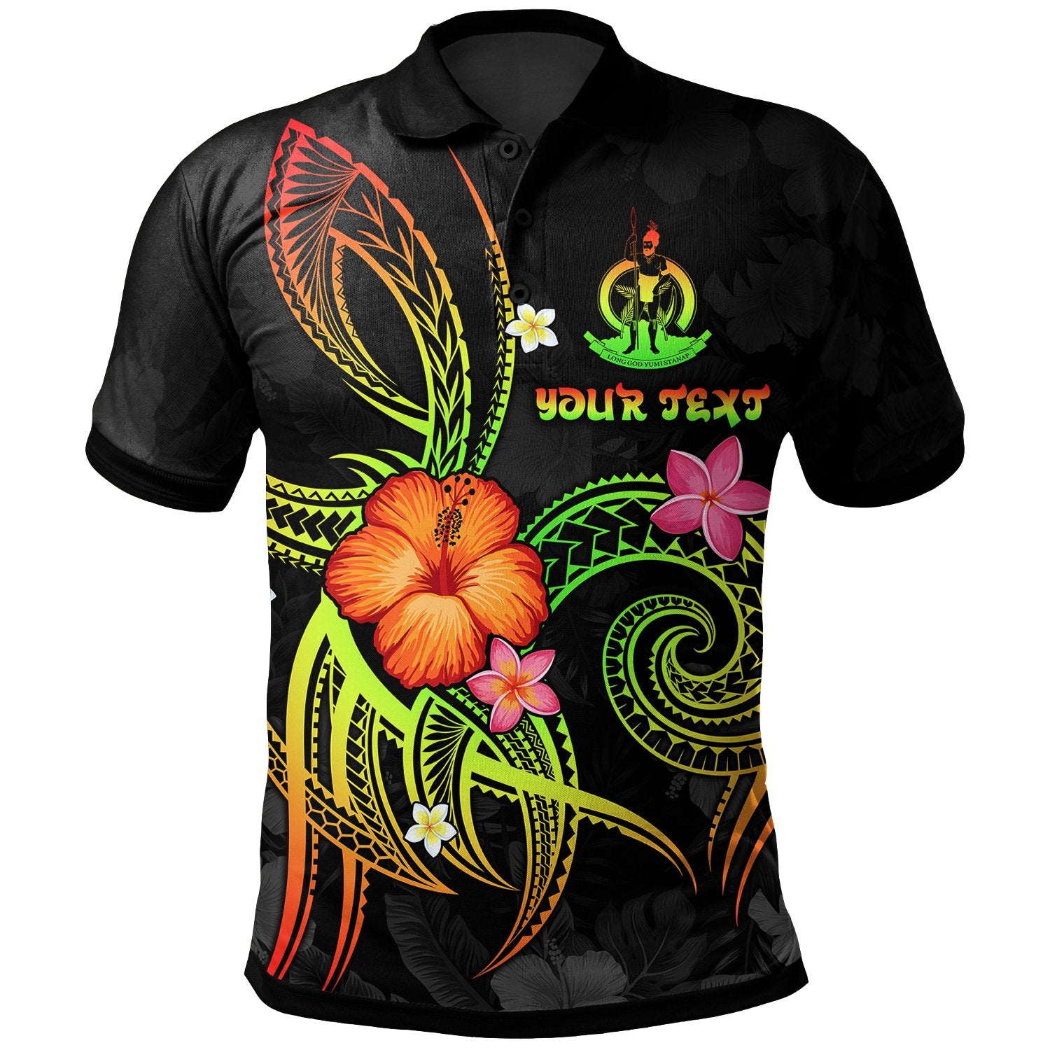 Vanuatu Polynesian Custom Polo Shirt Legend of Vanuatu (Reggae) Unisex Reggae - Polynesian Pride