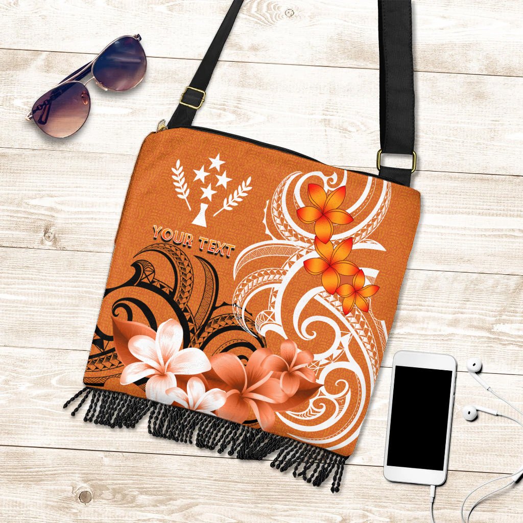 Custom Kosrae Personalised Boho Handbag - Kosrae Spirit One Style One Size Orange - Polynesian Pride