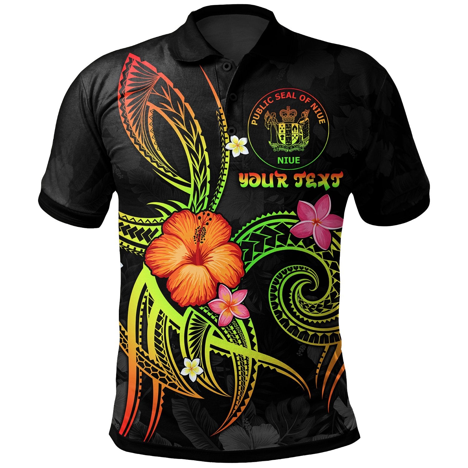 Niue Polynesian Custom Polo Shirt Legend of Niue (Reggae) Unisex Reggae - Polynesian Pride