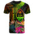 Guam Polynesian Custom T Shirt Hibiscus and Banana Leaves Unisex Reggae - Polynesian Pride