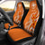 Custom Hawaii Personalised Car Seat Covers - Hawaiian Spirit Universal Fit Orange - Polynesian Pride