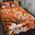Custom Kosrae Personalised Quilt Bed Set - Kosrae Spirit Orange - Polynesian Pride