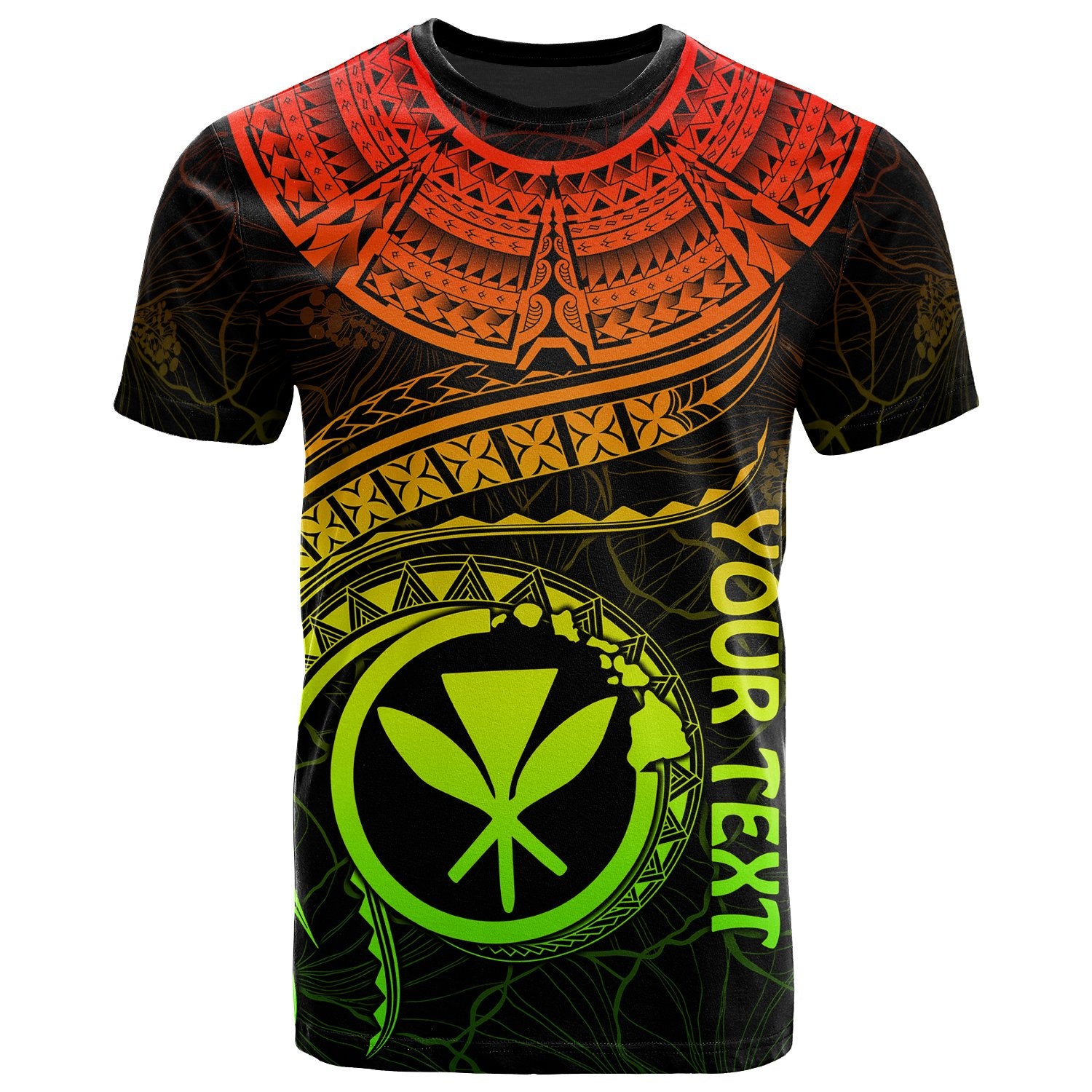 Polynesian Hawaii Kanaka Maoli Custom T Shirt Hawaiian Waves (Reggae) Unisex Art - Polynesian Pride