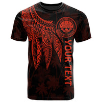 Federated States of Micronesia Custom T Shirt Polynesian Wings (Red) Unisex Red - Polynesian Pride
