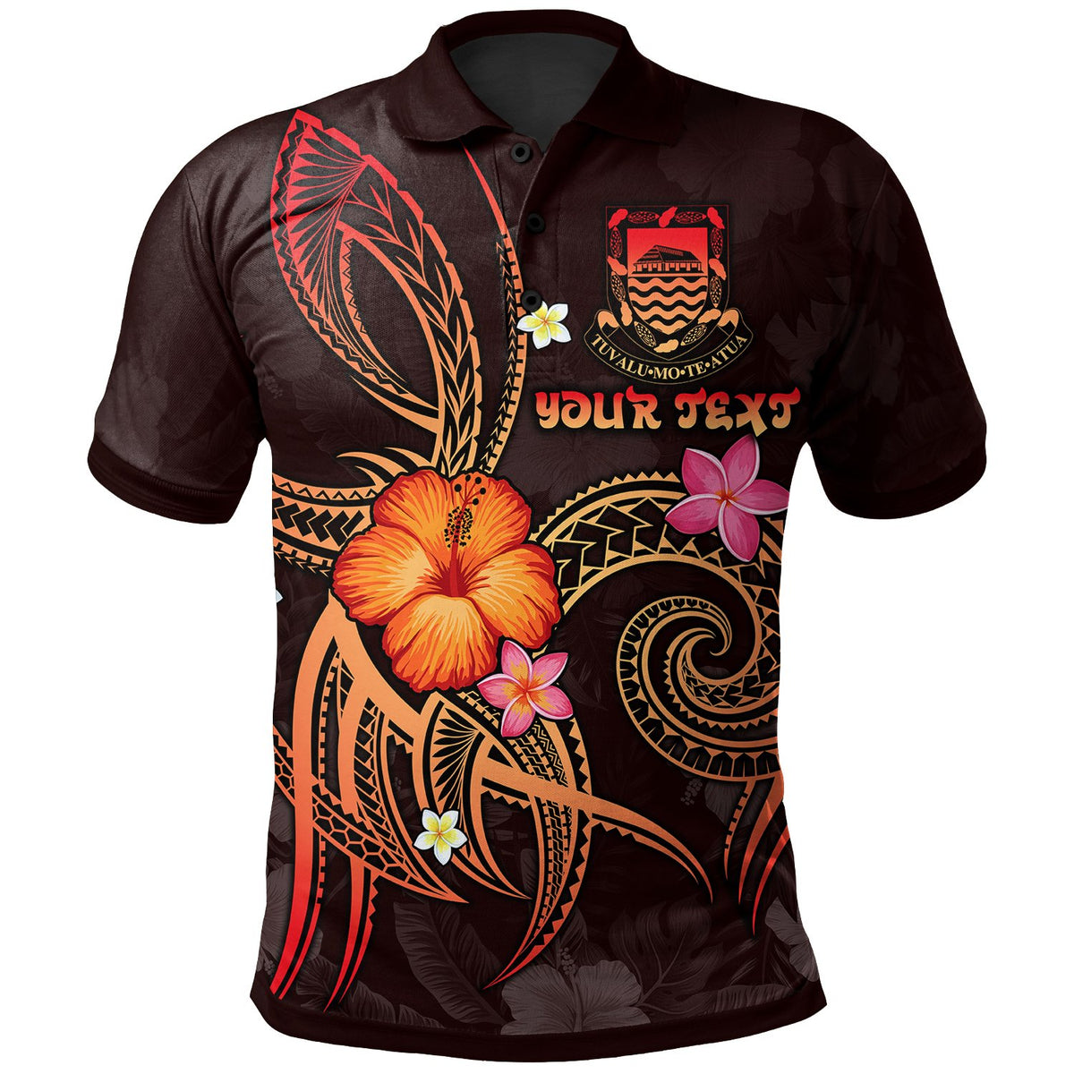 Tuvalu Polynesian Custom Polo Shirt Legend of Tuvalu (Red) Unisex Red - Polynesian Pride